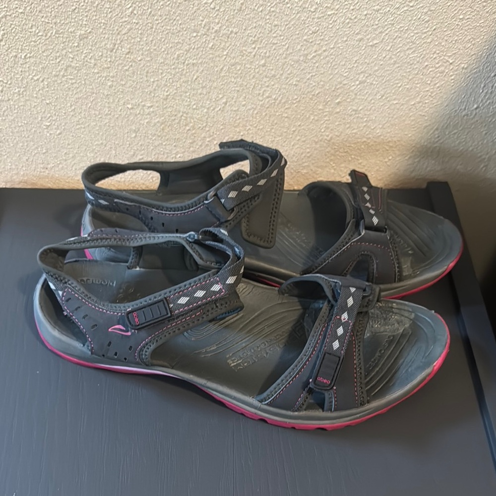 Obeo H2O Dara OT Built in Orthotics Women's Gray and Pink Sandals